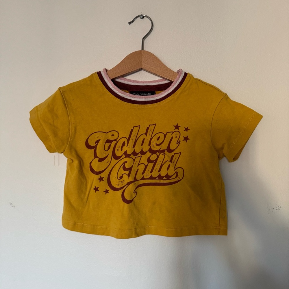 Tiny Whales Girls Golden Child Tee